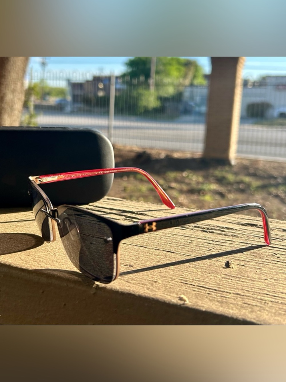 Under Armour Men’s Black & Red Sunglasses Frame